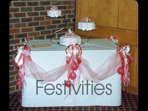 Cake Table and balloon Decoration